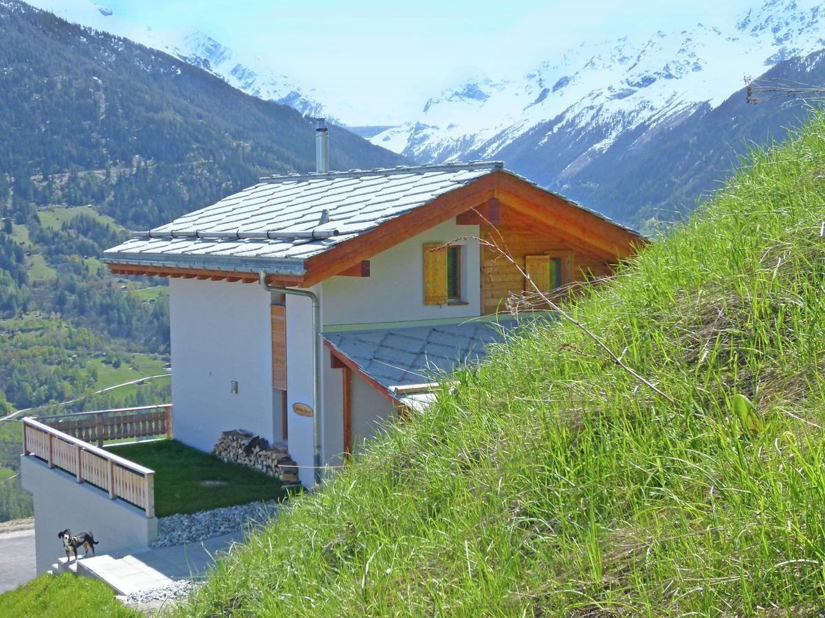 Mountain-View Chalet In Heremence With Terrace Eksteriør bilde